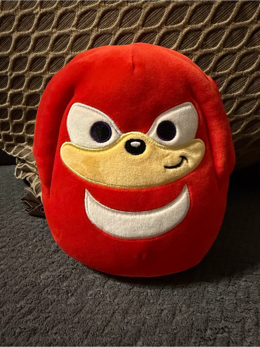 Kellytoy / Squishmallow Red Plush Pillow with Embroidered Face